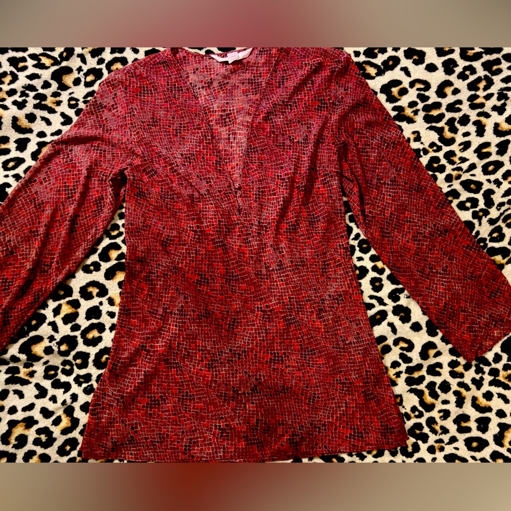 Victoria’s Secret, sheer blouse